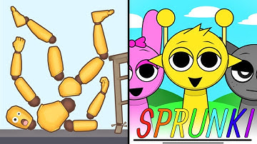 Satisfying Mobile Games: SPRUNKI (Incredibox) vs RAGDOLL BREAK — ASMR ALL Levels Gameplay