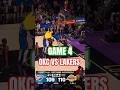 game 4, OKC vs Lakers. #basketballlife #courtside #basketball #nba #highlights #okc