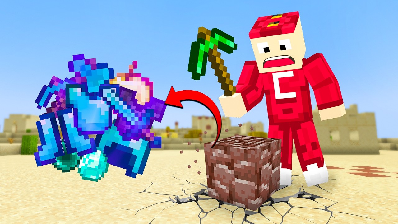 Minecraft Nhưng QUẶNG HIẾM = ĐỒ VIP