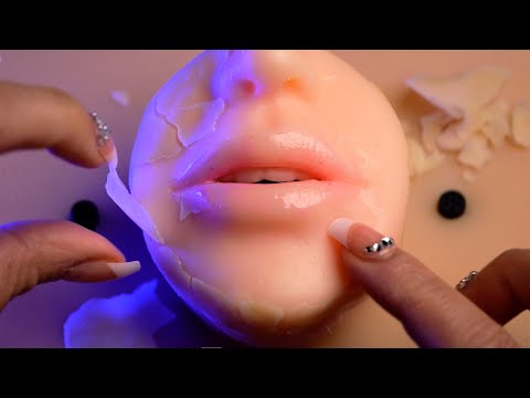 ASMR 乾燥肌の角質剥がし🧼スキンケア / ロールプレイ (No Talking)