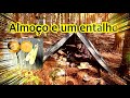 Almoço no mato e entalhe de uma colher para kuksa