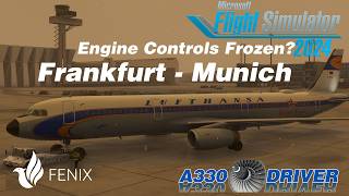 Snow Chaos on Departure | Lufthansa A321 Hard Winter Ops | Frankfurt - Munich | Real Airbus Pilot