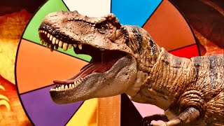 LOS MEJORES DINOSAURIOS!! T REX, CERATOSAURIO, BARYONYX & MÁS!! RULETA SORPRESA DE DINOSAURIOS!!