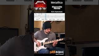 Metallica Disposable Heroes Guitar Solo