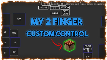 My 2 Finger Custom Controls In Pojavlauncher | Custom Controls for Pojavlauncher