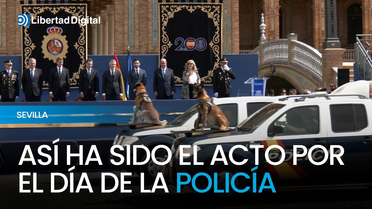 Así ha sido el acto por el día de la Policía en Sevilla