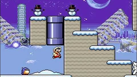 SMW Custom Level - Ruined Snowy City