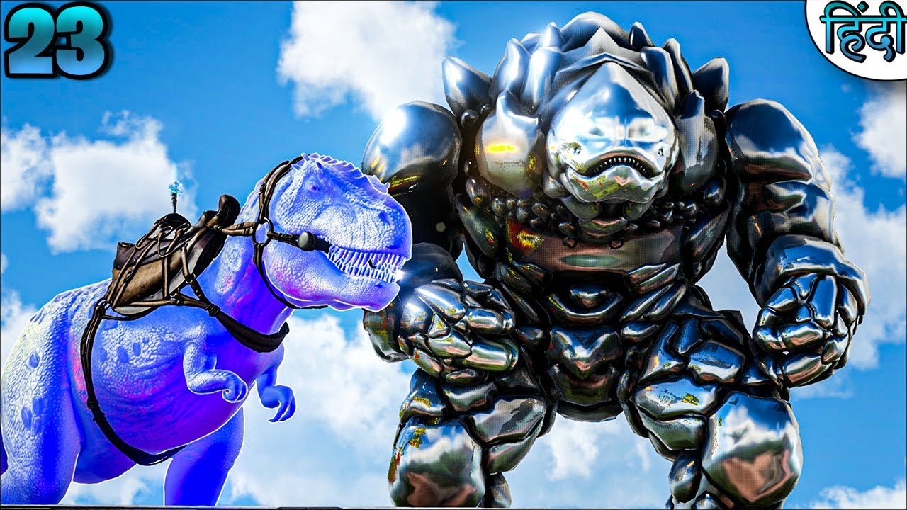 Godlike Supernova Rex And Metal Rock Golem | ARK Omega Fjordur | ARK ...