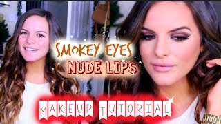 Smokey Eyes \/ Nude Lips | Dramatic Makeup Tutorial | Casey Holmes