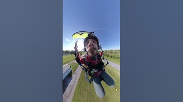 How to launch a #paramotor 😂... mouth POV