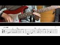 [TAB譜] 太陽のサプライズ(TUBE) Guitar riff cover [ギター]