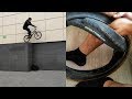 День BMX'ера \ How to как забортовать 2 покрышки в одну, дропнул с арены