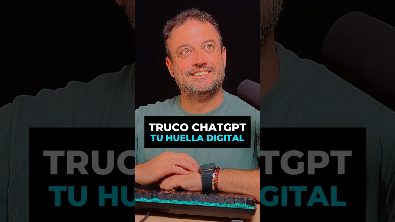 TRUCO CHATGPT - BORRA TU HUELLA DIGITAL#ia #ai #chatgpt #data #bigdata #bilbao #privacidad