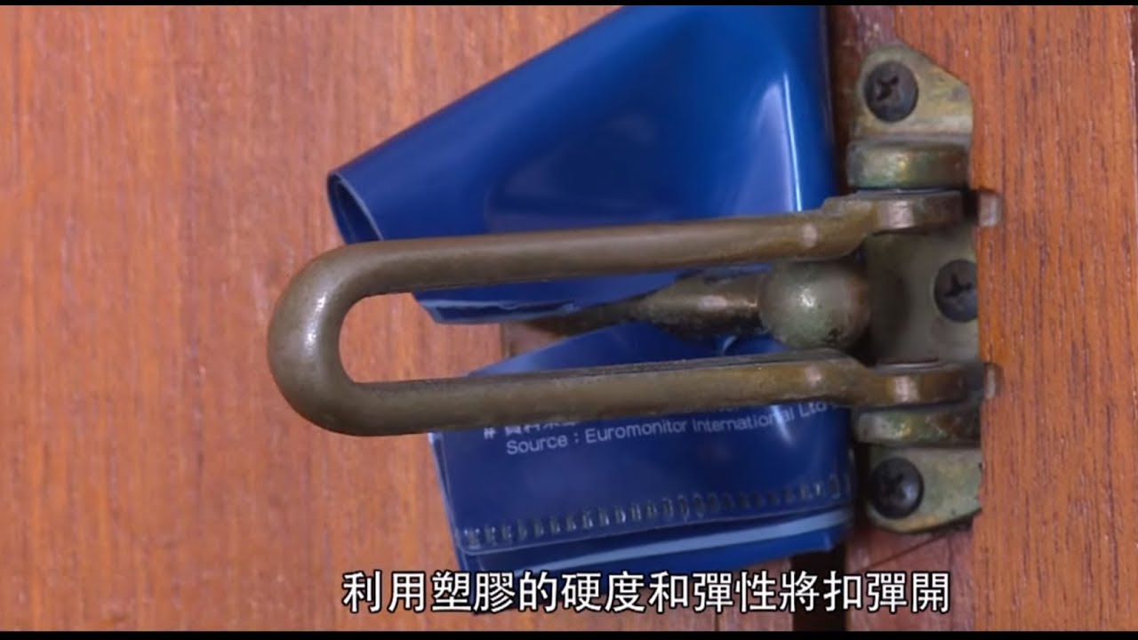 一張紙輕鬆破解防盜扣 開鎖師傅証實不防盜 - 東張西望