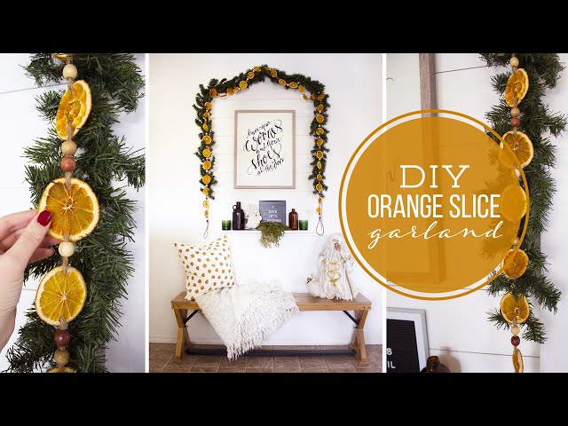 How to Make a Cranberry Orange Garland - DIY 