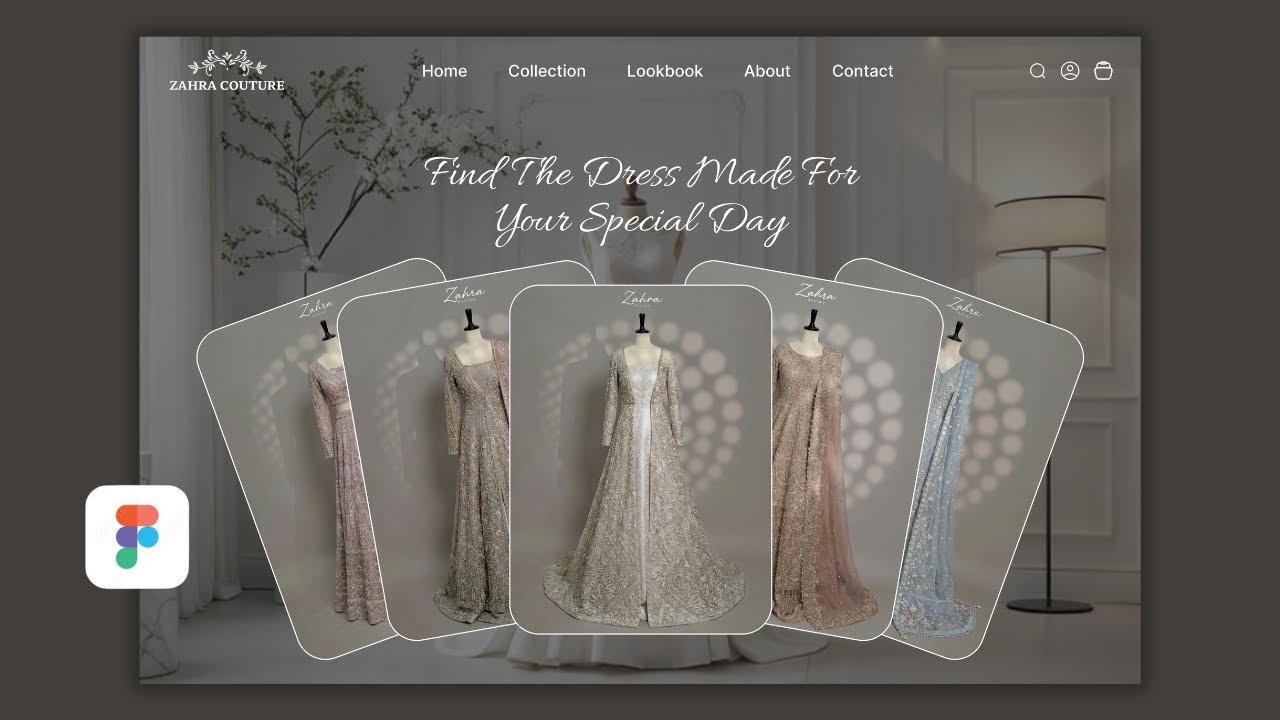 Luxury Fashion Website UI Animation in Figma | UI/UX Design Tutorial ...