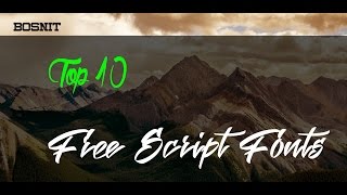 Top 10 - Best Free Script Fonts screenshot 1