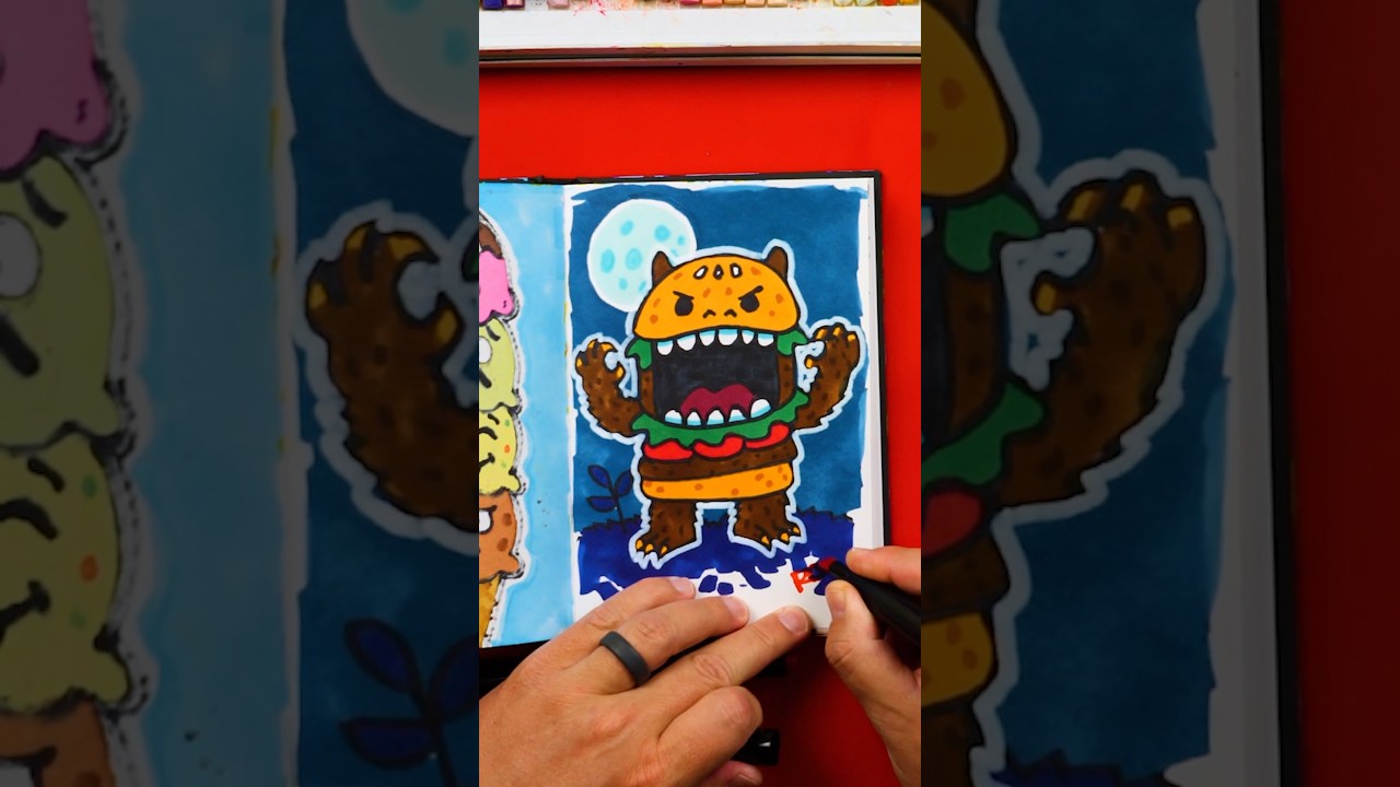 Sketchbook challenge: food monster 👹 🍔 