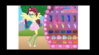 Video Equestria girls Fluttershy Dress Up Games screenshot 4