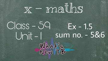 Class - 59 | 10th Maths | UNIT -1 | Relation & Function | Ex.-1.5 Sum no.-5&6 - By Nivetha Bharathi