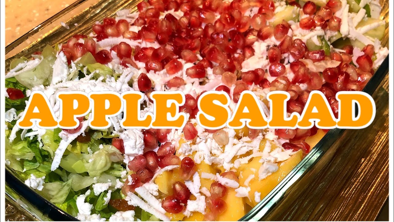 How to make APPLE SALAD with delicious sauce(tiyak magugustuhan ng buong pamilya)
