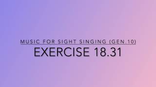 Exercise 18.31 - Music for Sight Singing