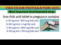 CHO Exam Preparation 2025-2026 | CHN Mcqs| MCQ for cho exam #cho #staff_nurse