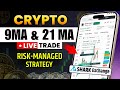 9–21 EMA Crypto Trading Strategy 🔥 1:4 Risk-Reward | LIVE Trade Example