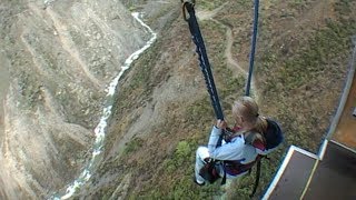 Nevis Swing: terrified