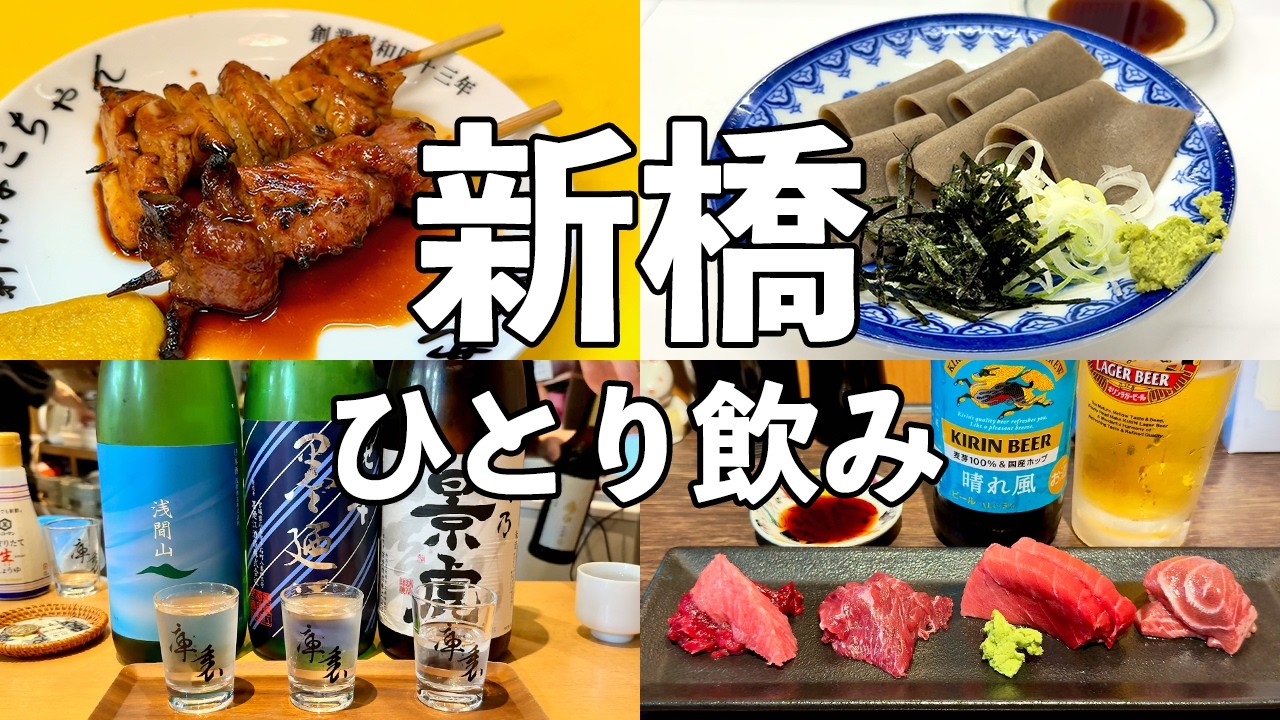 【新橋ひとり飲み】昼から5軒ハシゴ酒・激安酒場から老舗の名店まで飲み歩き