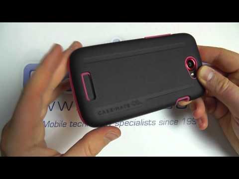 HTC One S Case-Mate Tough Case Pink Unboxing & Demonstration