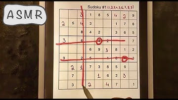 ASMR - Showing you how to solve Sudoku Puzzles to Sleep - whispering - Clicky sounds - iPad Sounds