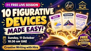 10 Figurative Language Devices Made Easy | FREE Live Session with Hira