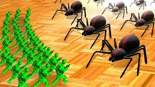 Green Army Men Fight Giant Spiders to Save the Bedroom in Home Wars!