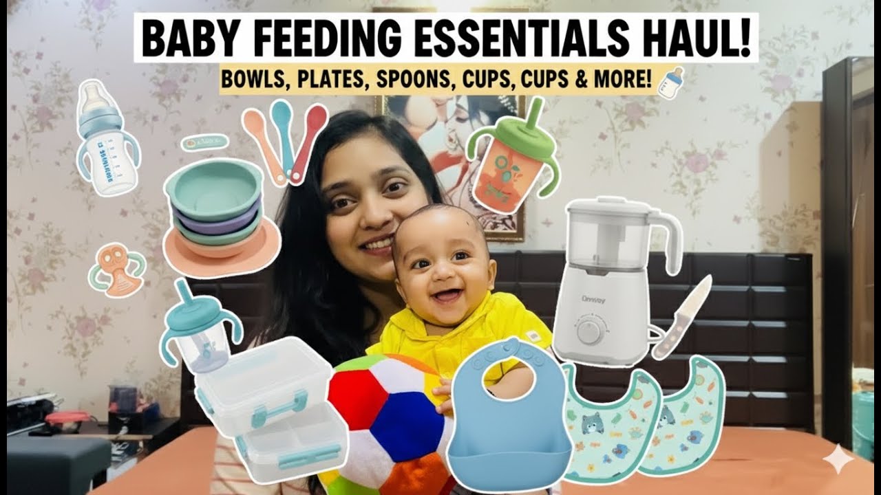 6 Month Baby Feeding Essentials | Haul for Starting Solids #startingsolids #6monthsbaby #momlife