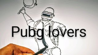 Draw a pubg men/ with pan / drawing for pubg/ lovers