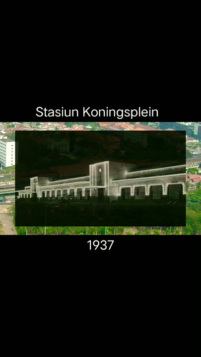 Sejarah jalur KA Jakarta | stasiun Gambir than now #shorts #keretaapi #history