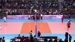 Jau Umandal Scary Accident In Cignal Vs Criss Cross 2024 Spikers Turf Open Conference