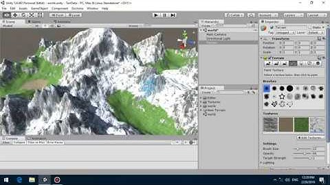 Unity procedural terrain texturing tool
