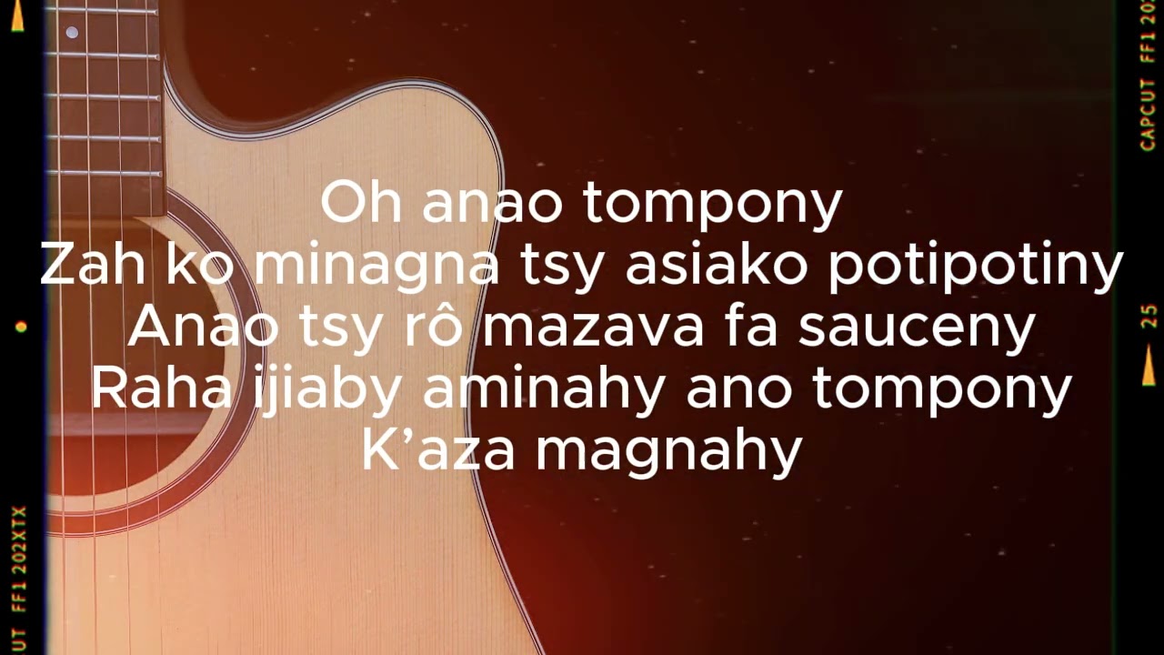 MOPCAAN - Anao tompony (Lyrics&Guitare) - KARAOKE GASY 2024