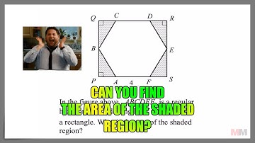 I love this Find the area of shaded region problem