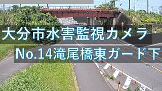 大分市 水害監視カメラNo.14 滝尾橋東ガード下 のライブ映像