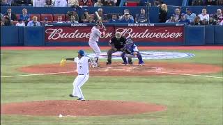 2012/04/09 Arencibia throws out Ortiz