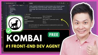 Kombai: The BEST AI For UI Development DESTROYS The Competition. Do Design and Front-End 10X FASTER!