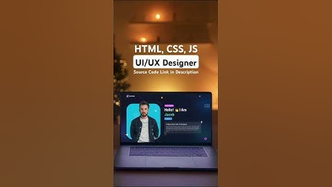 UI/UX Designer | HTML, CSS, JS - Free Template Source Code #aslicecode #shorts #portfolio #website