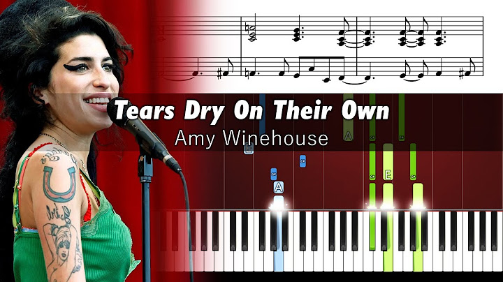 Tears Dry on Their Own Piano version - Piano performance video thumbnail