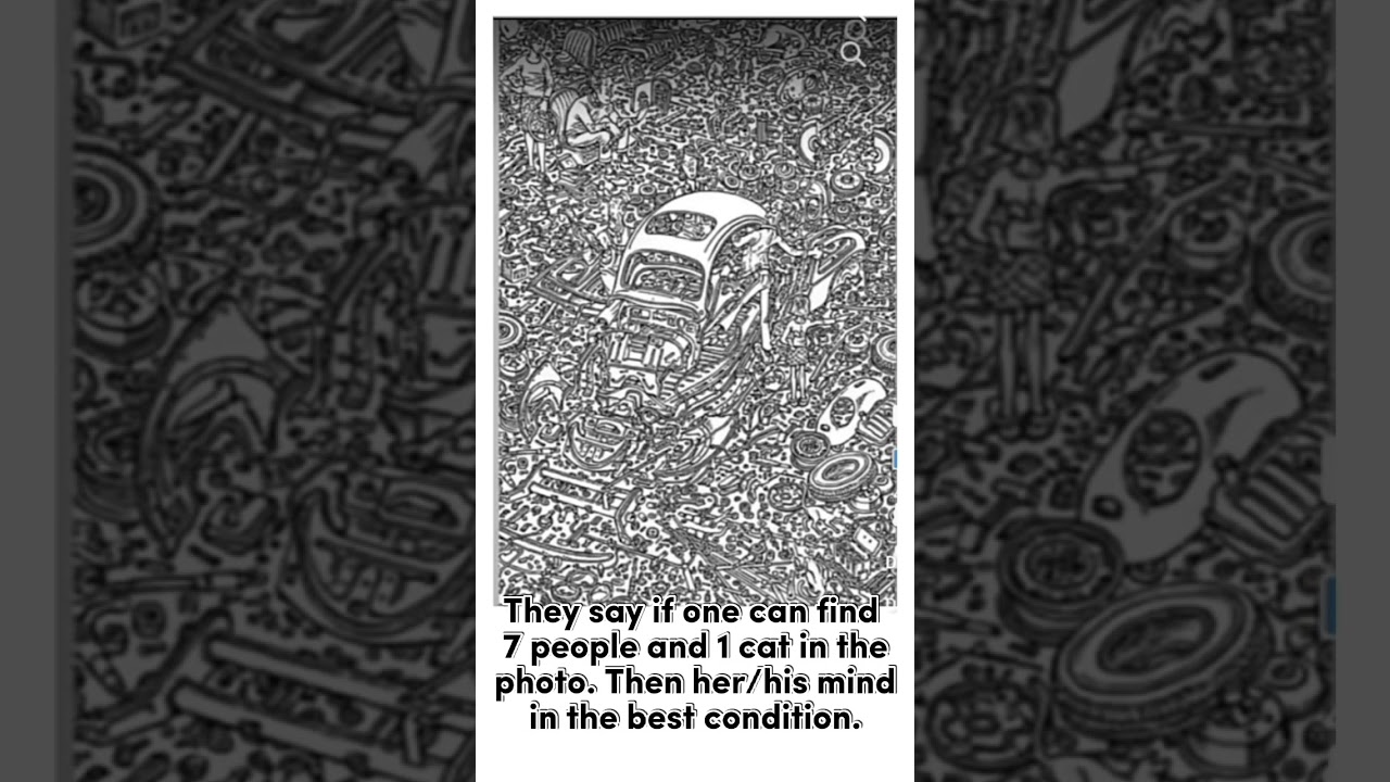 Can you find 7 people and 1 car in the photo.If you can find it then your brain is in best condition