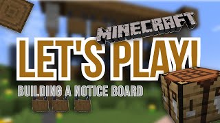 Building a Notice Board in Minecraft | Survival Decoration Idea
