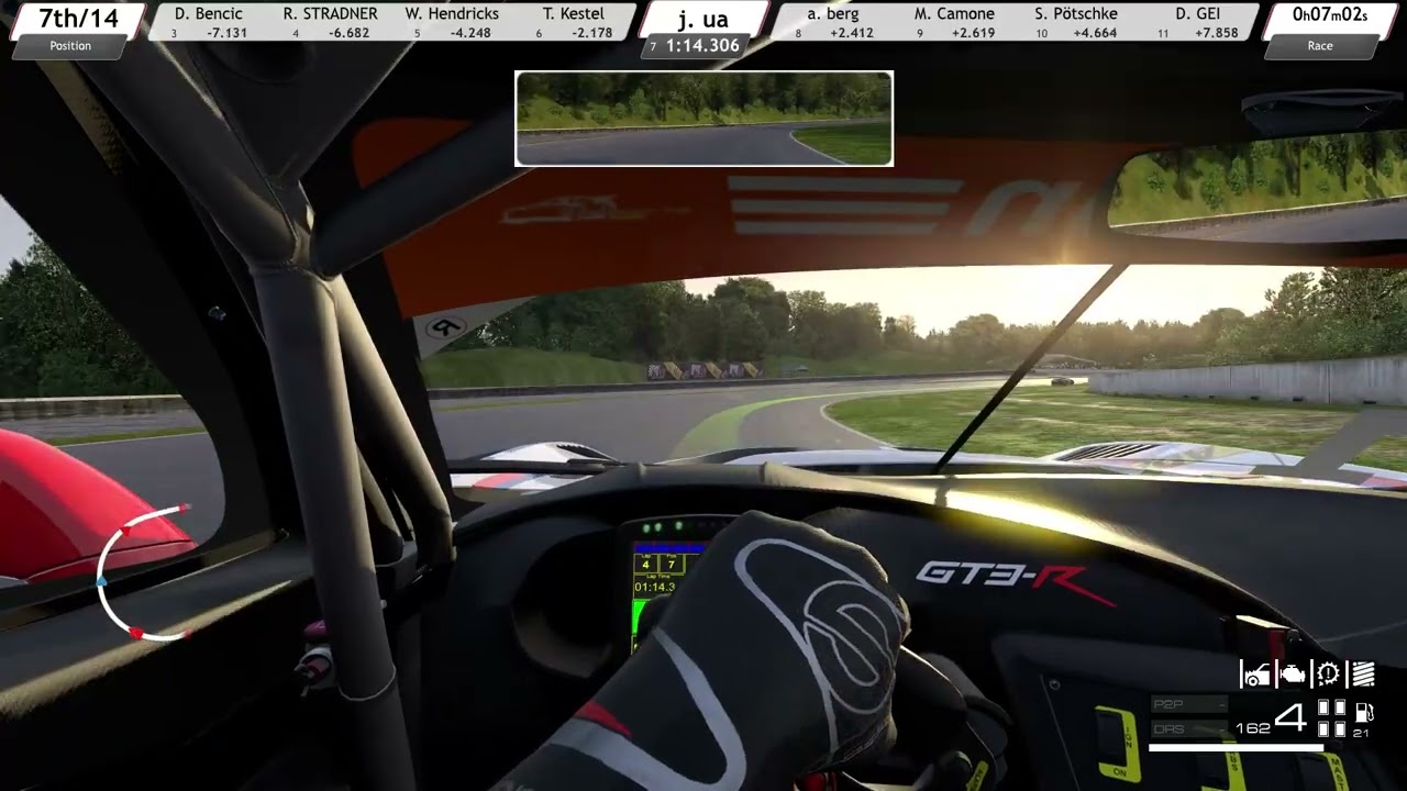 Bad start for Corvette =/ RaceRoom Racing (Road America) daily race Callaway Corvette C7 GT3-R