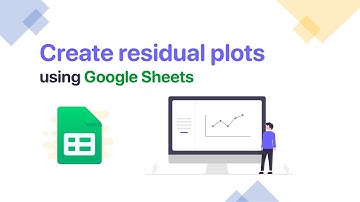 Create residual plots using Google Sheets